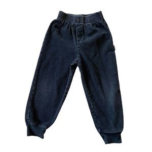 VINTAGE 90s Pants Long Corduroy Black Grey High Waist Retro Streetwear Casual